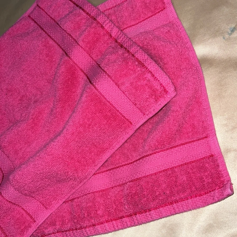 Pink Bath Towel Rags